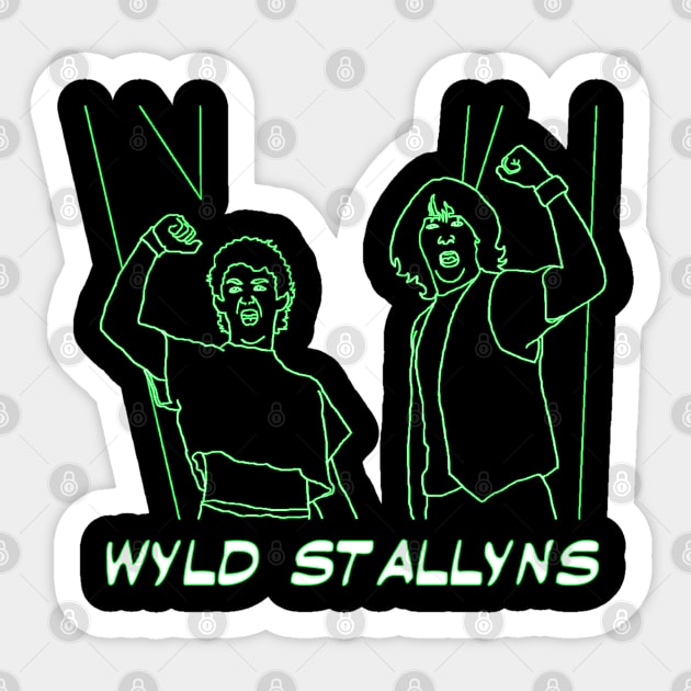 Neon Wyld Stallyns Bill and Ted movie band Sticker by Blaze_Belushi